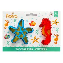Picture of SEA LIFE PLASTIC COOKIE CUTTERS SET OF 2